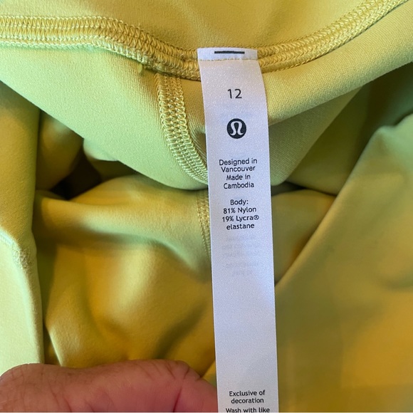 Lululemon yellow Align High Rise Leggings 28” inseam NWT 12 - Picture 8 of 10
